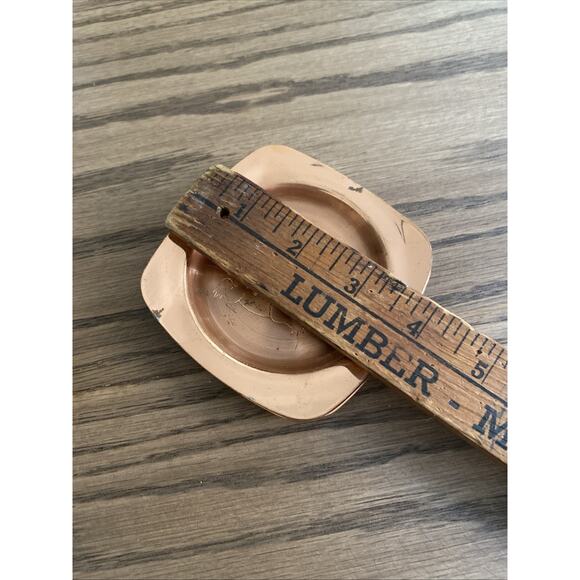 Vintage Copper Crocodile Drink Coasters Set of 4 Made In South Africa - Picture 5 of 5